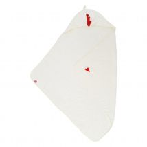 Sortie de bain Love - Crème - 75x75 cm - Coton - Home Maison