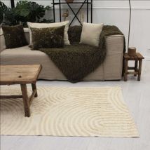 Tapis relief circle courbe - Violet - Home Maison