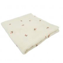 Maxi lange Love en gaze de coton - Crème - 100x100 cm - Gaze de coton - Home Maison