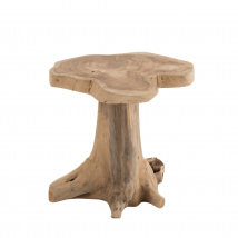 Table basse en bois naturel - Naturel - 40x40x39 cm - Bois - Home Maison