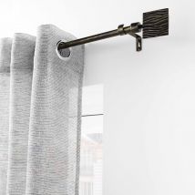 Kit de tringle extensible patiné or - Noir - Métal - Home Maison