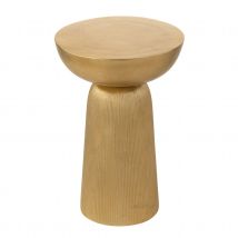 Table d’appoint en métal - Doré - 36x36x52 cm - Métal - Home Maison