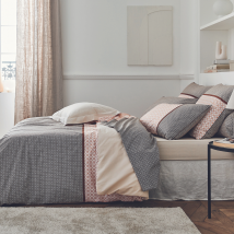Housse de couette en percale - Beige - Percale de coton - Home Maison
