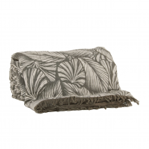 Edredon à motif exotique - Beige - Coton - Home Maison