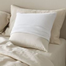 Protège Oreiller molleton 100% Coton - Blanc - 65x65 cm - Coton - Home Maison