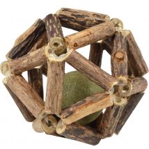 Jouet balle pour chat avec herbe à chat - Beige - Bois - Home Maison