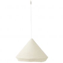 Suspension cône en raphia - Beige - Home Maison