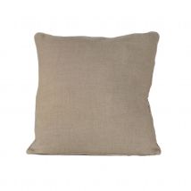 Coussin lin et coton bourdon - Beige - Home Maison