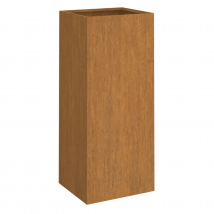 Jardinière en acier rectangulaire - Orange Foncé - 34.5x72.5 cm - Métal - Home Maison