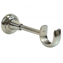 Support Mural Chromé diam 28mm - Argent - 157 mm - Métal - Home Maison