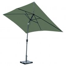 Parasol Centré et Inclinable 2 x 3 m - Vert - 2 m - Aluminium/Polyester - Home Maison