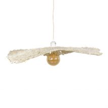 Abat-jour en papier mâché pour suspension - Naturel - 60 cm - Papier - Home Maison