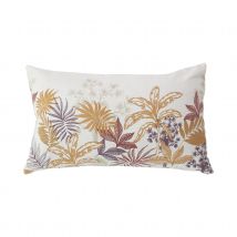 Coussin canapé déhoussable motif végétal coloré - Multicolore - Home Maison