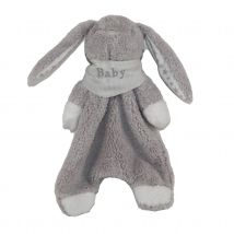 Doudou lapin gris - Gris - 45x30 cm - Polyester - Home Maison