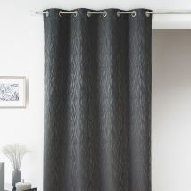 Rideau en jacquard fantaisie - Gris - Jacquard - Home Maison