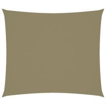 Voile d'ombrage rectangulaire - Beige - Polyester - Home Maison