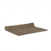 Tapis de bain à motif géométrique - Naturel - 50x80 cm - Coton - Home Maison
