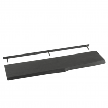 Etagère murale en acacia avec support fixation - Noir - Home Maison