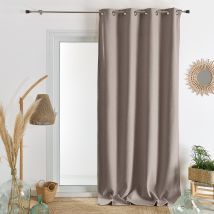 Rideau en flanelle - Naturel - 140x260 cm - Polyester - Home Maison