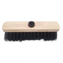 Tête de balai pour sols durs - Noir - 10x30 cm - Bois - Home Maison