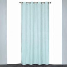 Rideau Coloré Isolant et Thermique - Bleu ciel - 140x240 cm - Polyester - Home Maison