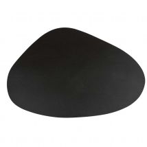 Set de table antidérapant design galet - Noir - 44x33 cm - Polyester - Home Maison