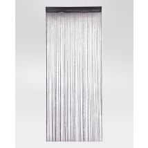 Rideau à fils fantaisie - Noir - Polyester - Home Maison
