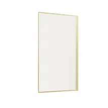 Paroi de douche en verre cannelé doré brossé - Doré - 90x200 cm - Aluminium - Home Maison
