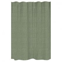Rideau de Douche - Effet Lin - Kaki - 180x200 cm - Polyester - Home Maison
