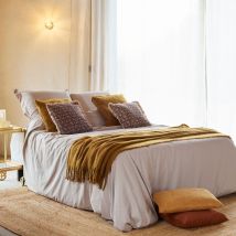 Housse de couette 100% Percale de Coton ORIGINE - Sable - 260x240 cm - Percale de coton - Home Maison