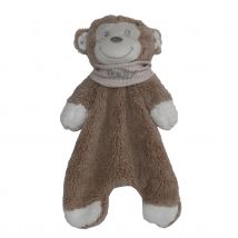 Doudou singe - Marron chocolat - 15.5x6.5 cm - Polyester - Home Maison