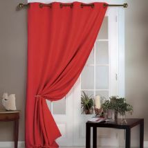 Rideau 80% occultant vu sur D&CO ! - Rouge - 140x260 cm - Polyester - Home Maison