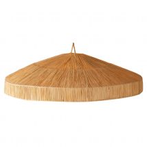 Abat-jour parasol raphia Japandi - Naturel - 78x78x5 cm - Osier - Home Maison