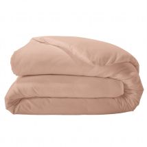 Housse de couette unie en percale de coton - Pêche - 200x200 cm - Percale de coton - Home Maison