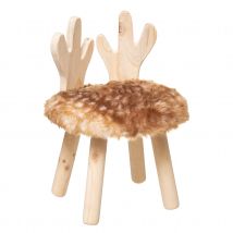 Tabouret enfant imitation cerf - Marron - Home Maison