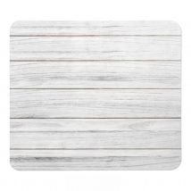Tapis de Bain Agave - Effet Bois - Blanc - Home Maison