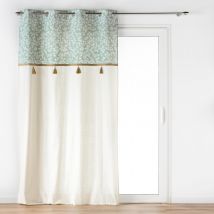Rideau à Oeillets Vivoline avec Top - Naturel - 140x240 cm - Coton/Polyester - Home Maison