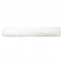 Boudin de porte imitation peau de mouton - Blanc - 90x20 cm - Polyester - Home Maison