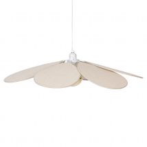 Suspension pétales en tissu - Beige - Diam 100 cm - Métal/Polyester - Home Maison