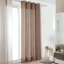 Rideau "Authentique" en 100% lin - Taupe - 135x260 cm - Lin - Home Maison