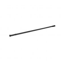 Tringle de douche extensible noire - Noir - 75 cm - Aluminium - Home Maison