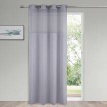 Rideau pour cabine d'essayage - Gris - Polyester - Home Maison