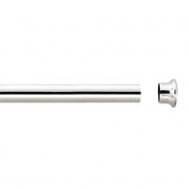 Tube tringle argent 1,5 m x 28 mm - Gris - Métal - Home Maison