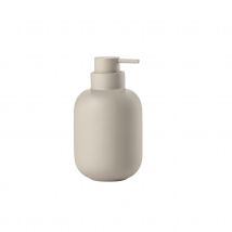Distributeur de savon design pour salle de bain - Sable - 8x8x13 cm - Céramique - Home Maison