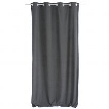Rideau tamisant en velours - Gris - Home Maison