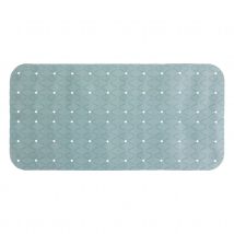Tapis de bain antidérapant - Bleu - 70x35 cm - Polyester - Home Maison