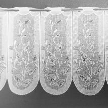Brise bise à feuillages - Blanc - Polyester - Home Maison