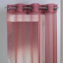 Voilage Filet - Bordeaux - 140x260 cm - Polyester - Home Maison
