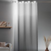 Voilage fantaisie ombre - - Effet dégradé - Gris clair - 140x240 cm - Polyester - Home Maison