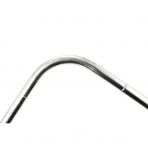 Barre de douche coudée en L finition polie - Argent - 77x77 cm - Aluminium - Home Maison